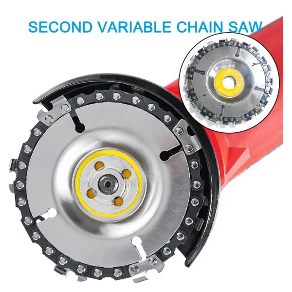 4 Inch 22 Tooth Angle Grinder Dedicated Chain Disc Woodwork Carving Chain Saw Disc Angle Grinding Disc