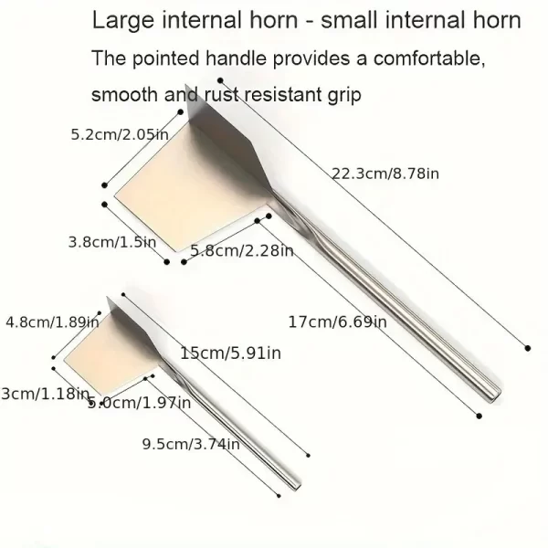 4Pcs Construction Tools Stainless Steel Putty Knife Drywall Scrapers Hand Tool Inside Outside Corner - Image 4