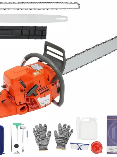 28 In Gas Chainsaws 71CC Gas Power Chainsaw 2-Stroke Handheld Chain Saw