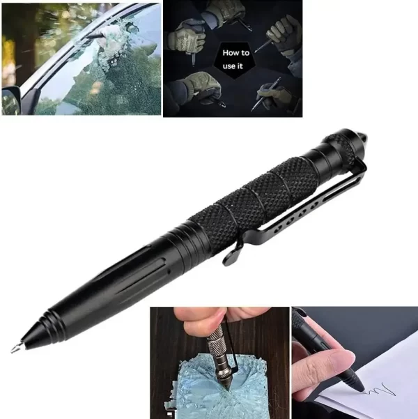 Military Tactical Pen, Professional Self Defense Pen, Emergency Glass Breaker Pen - Image 3