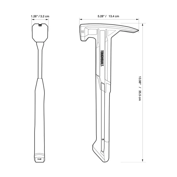 TOUGHBUILT Steel Rip Hammer TB-H1-1R-S16 TB-H1-1R-S18 16 OZ. 18 OZ. Smooth Face Hand Tools - Image 9