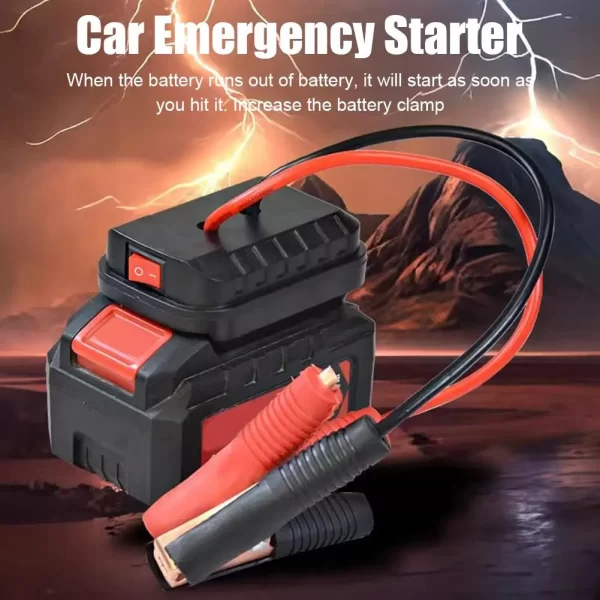 Car Lithium Battery Converter Charger Clip Auto Igniter Jump Starter - Image 2