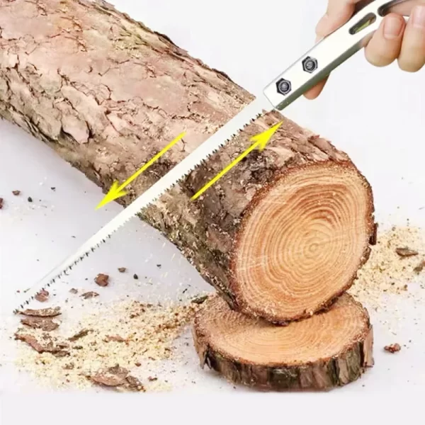Handsaw Garden Saw SK5 Steel Saw Tools W/ Wooden Handle - Image 5