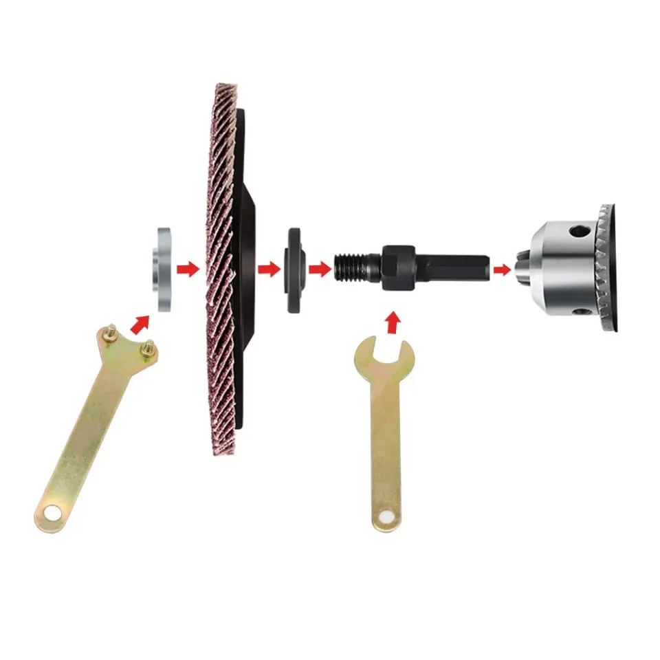 10mm Electric Drill Conversion Angle Grinder Connecting Rod for Cutting Disc Polishing Wheel - Image 9