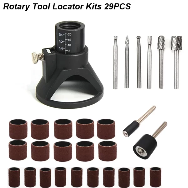 Rotary Router Milling Cutter Guide Attachment Twist Drill Bit Wood Carving Tool Kit Dedicated Locator - Image 7