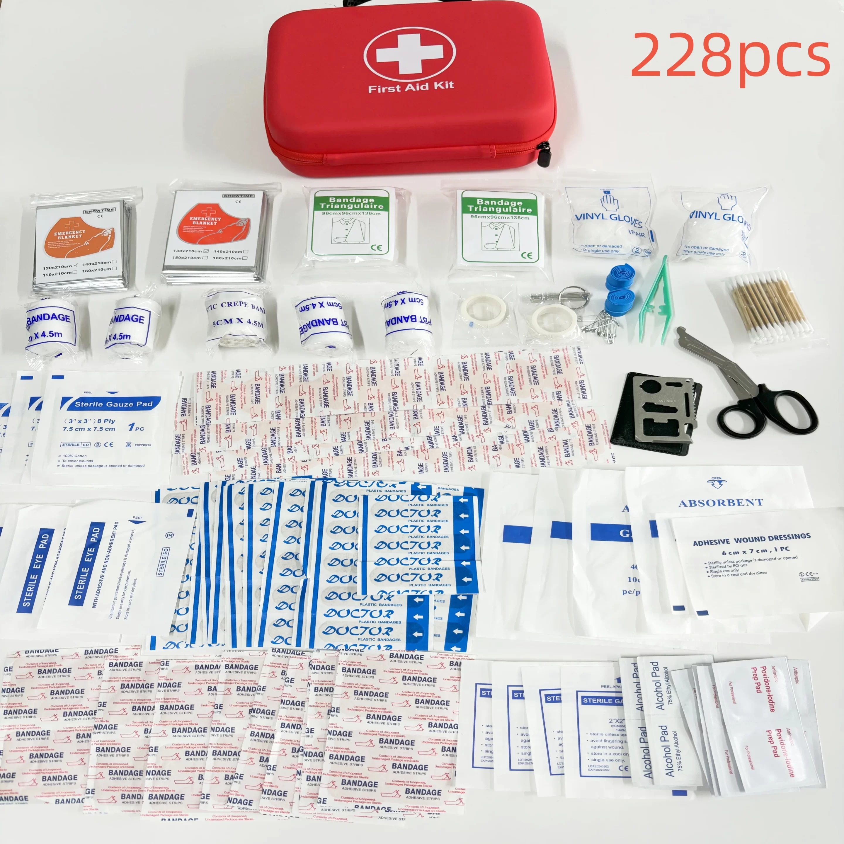 Portable Emergency Medical First Aid Bag Kit - Image 19