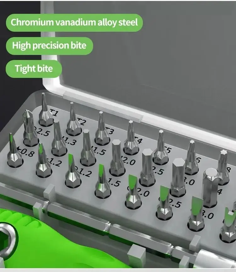 Mini 32-in-1 Precision Screwdriver Set Magnetic Phillips Bits Multifunctional Hand Repair Tool Kit - Image 15