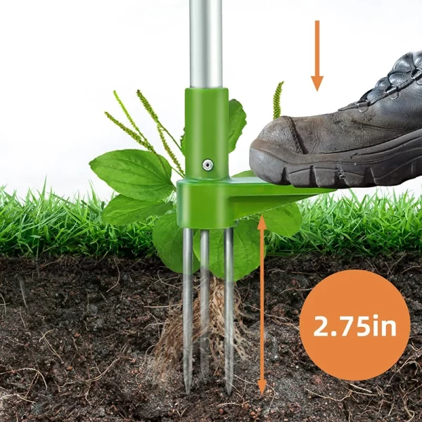 Long Handle Weed Remover Durable Garden Lawn Weeder Outdoor Yard Grass Root Puller - Image 4