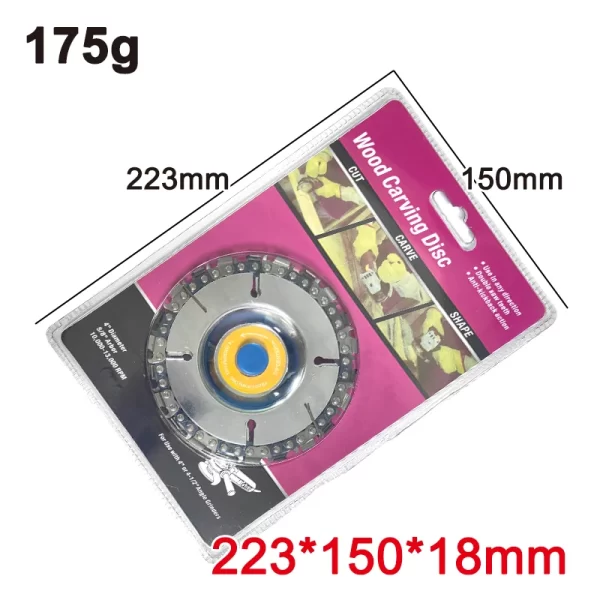 4 Inch 22 Tooth Angle Grinder Dedicated Chain Disc Woodwork Carving Chain Saw Disc Angle Grinding Disc - Image 7