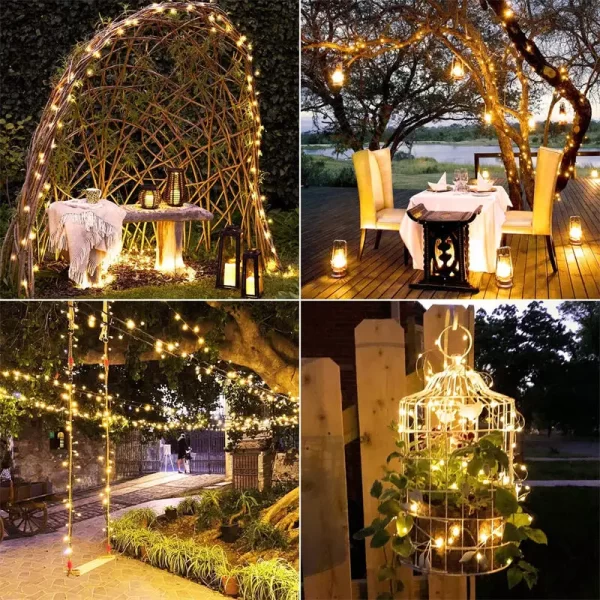 LED Solar Light Outdoor Garden Fairy String Light Led Twinkle Waterproof Lamp for Christmas Patio Tree - Image 3