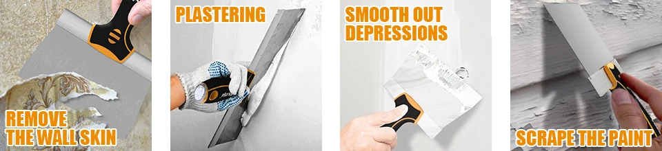 TOLESA Stainless Steel Taping Knife 5Pcs with 0.5mm Thickness Flexible Blades - Image 12