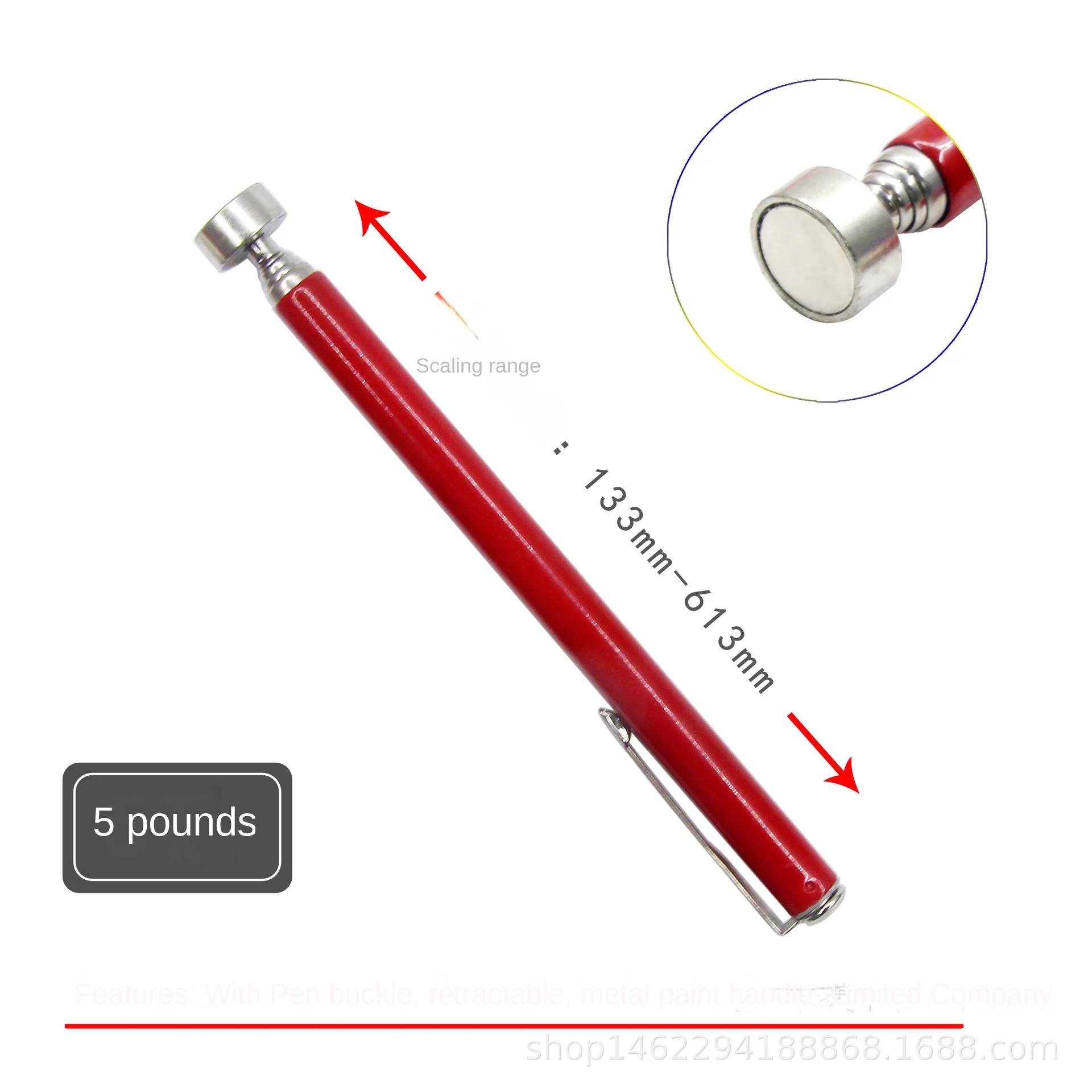 Telescopic Magnetic Pen Portable Metalworking Handy Tool Magnet Capacity - Image 10