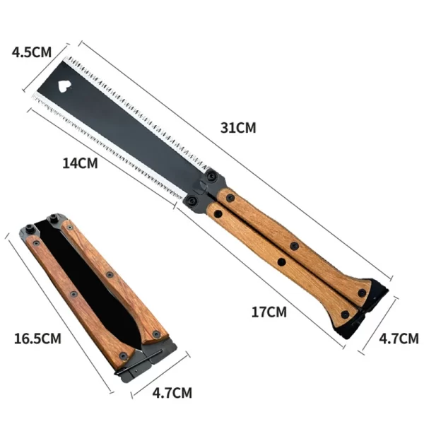 Multifunctional Folding Butterfly Saw Double-sided Grinding Hand Saw - Image 5