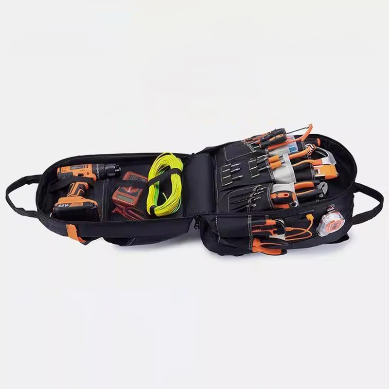Electrician Tool Bag Professional Carpentry Complete Tools Bag Portable Waterproof Shoulder Straps - Image 13