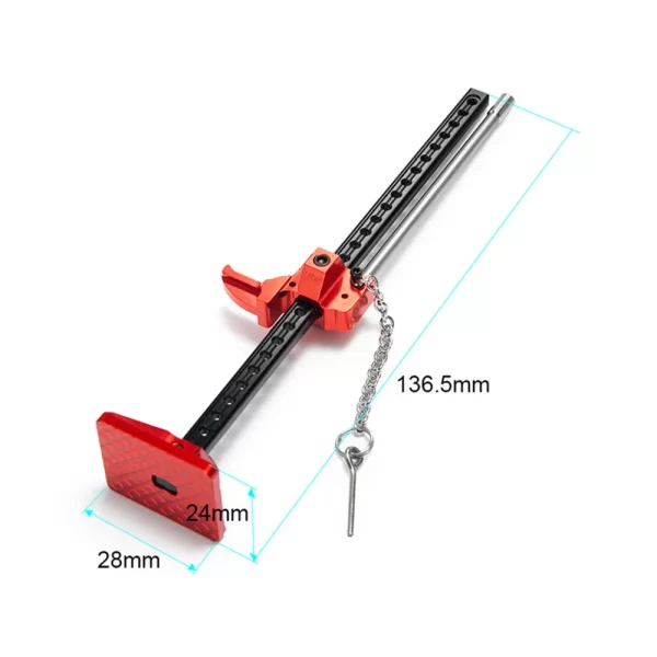 RS RC Rock Crawler 1:10 Accessories Slideable Metal Jack Tool - Image 2