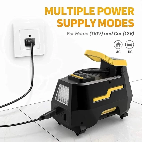 DC/AC 12V/100-230V 150PSI Car Air Compressor Tire Inflator Air Pump with Digital Pressure Gauge - Image 4