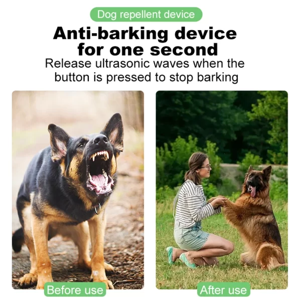 Ultrasonic Dog Repeller Double/Three Head LED Flashlight Anti Barking Training Deterrent Device Rechargeable Dog Repeller ﻿ - Image 16