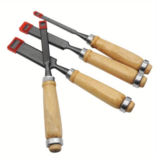 4Pcs Wood Carving Chisels Set Professional for Woodworking - 8/12/16/20mm Comfortable Beech Handle Wood Chisels - Image 10