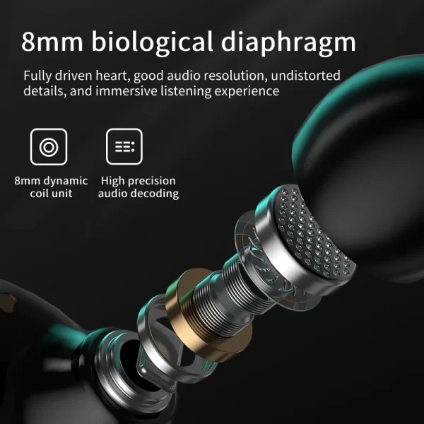 M25 Bluetooth 5.3 Earphones Noise Canceling Earbuds Wireless Headphones - Image 4