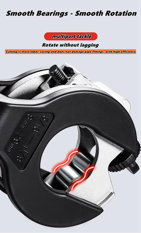 Ratcheting Tubing Cutter 8-29mm Universal Pipe Cutter Stainless Steel Copper Aluminium Ratchet Scissors Hose Cutting Hand Tools - Image 6
