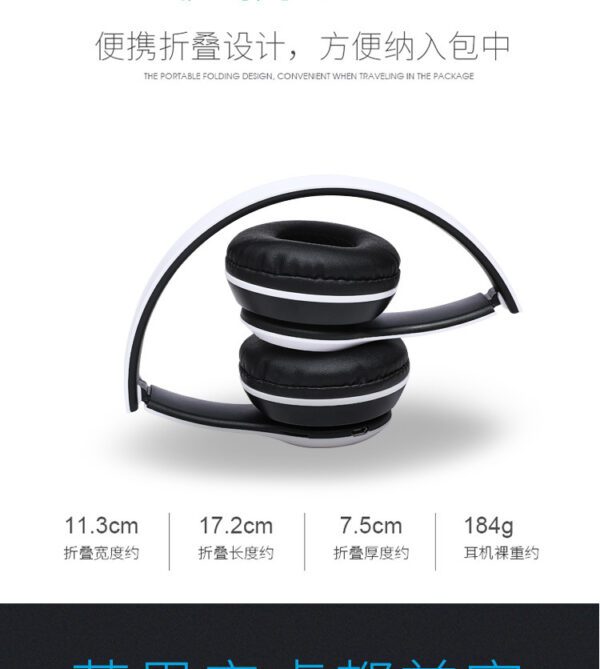 Stereo P47 Headset 5.0 Bluetooth Headset Folding Series Wireless Sports Game Headset for iPhone XiaoMi - Image 18