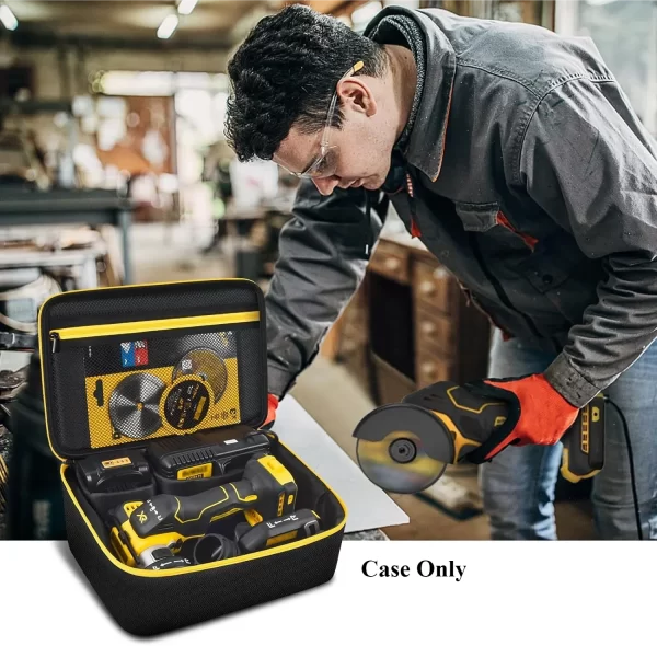 Compatible with DEWALT 20V MAX Cut Off Tool 3 in 1 Brushless (DCS438B), Storage bag case Carrying Holder Organizer (case only) - Image 6
