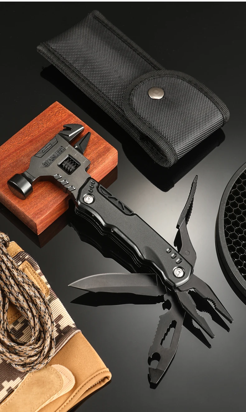 Multifunctional Pliers Multitool Claw Hammer Stainless Steel Tool - Image 28