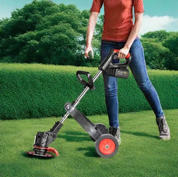 Universal Adjustable Lawn Mower Support Wheel Attachment Garden Grass Trimmer - Image 12