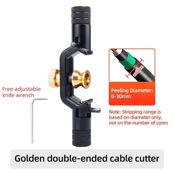 SAIVXIAN Armored Wire Stripper 4-10mm & 8-28mm Optical Cable Slitter Fiber Optic Stripping Tool Jacket Slitter Sheath Cutter - Image 10