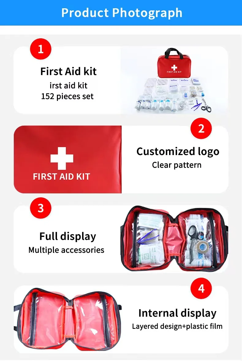 Portable Emergency Medical First Aid Bag Kit - Image 23