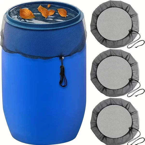 Rain Barrels Screen Water Bucket Covers,Rainwater Collector Tank Net Cover,Rain Water Collection