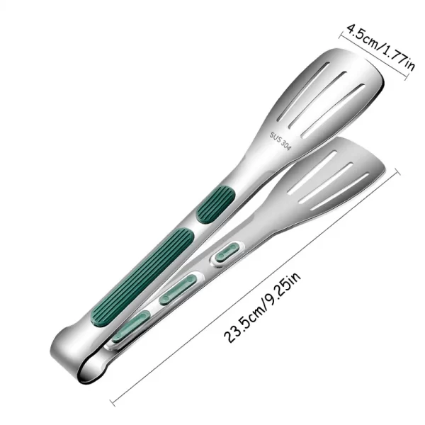 1pc Non Slip Stainless Steel Food Tongs Meat Salad Bread Clip Barbecue Grill Buffet Clamp Cooking Tools Kitchen Accessories - Image 12