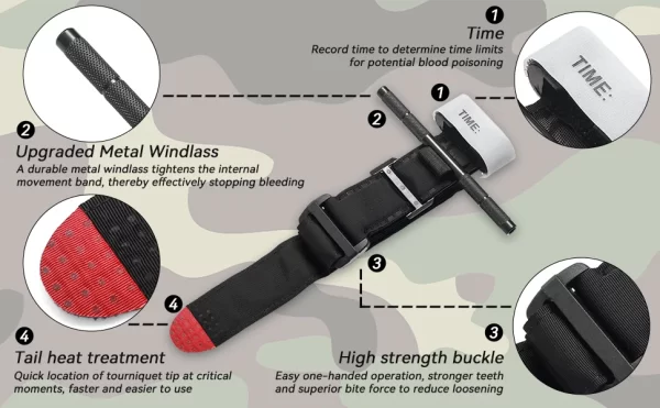 Emergency Tourniquet Tactical Emergency Strap - Image 13