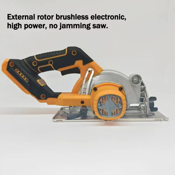 5.5IN Electric Circular Saw Brushless External Rotor Cordless High Power Cutting Woodworking Power Tools Fit Dewalt 18V Battery - Image 2