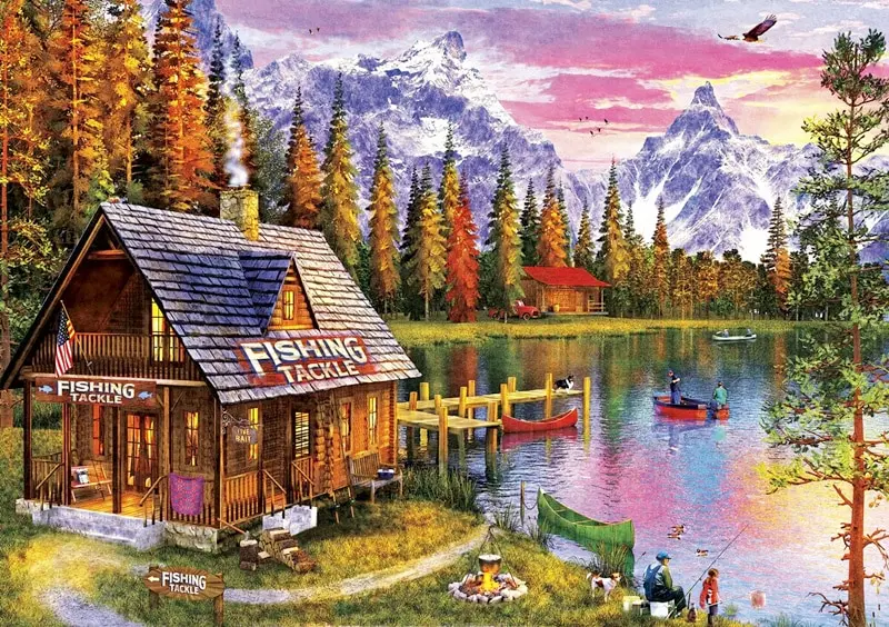 5D DIY Diamond Painting Landscape House Full Round Drill Embroidery Forest Scenery Cross Stitch Set Art Home - Image 19