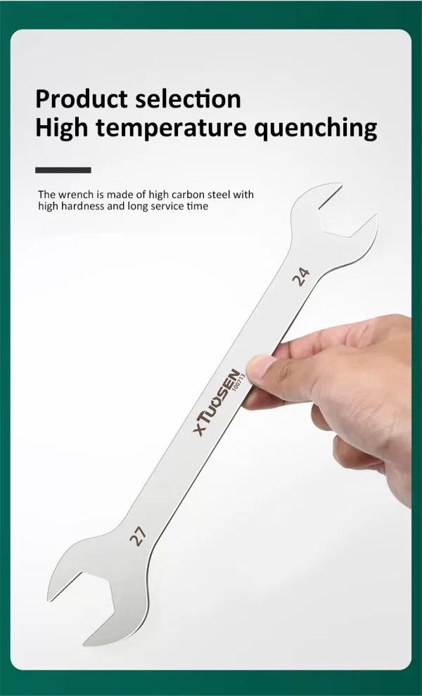 Ultra-thin Open End Wrench Set 6-27mm Ratchet Wrenches Combination Universal Dual Heads - Image 18