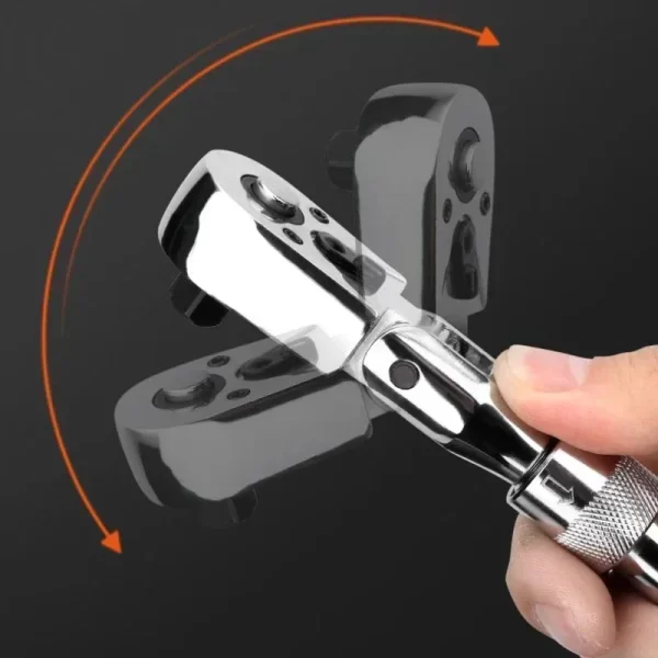 Hot Sale Multifunctional Hand Tool Telescopic 72 Teeth 1/4 3/8 1/2 Inch Drive Quick Released Ratchet Wrench with Adjustable Head - Image 4