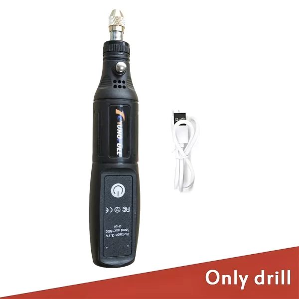 Mini Electric Drill USB Wireless Mini Handheld Drill Rotary Tool Woodworking Engraving Pen Dremel Tools - Image 8