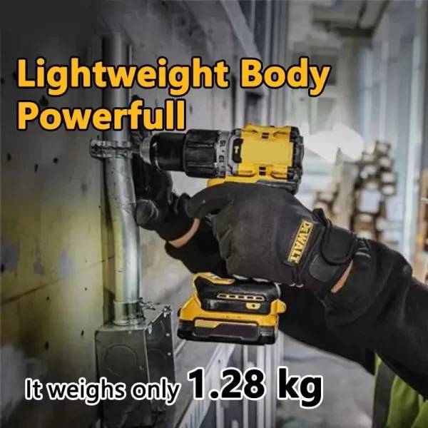 Lithium Battery 20V Rechargeable Brushless Compact Electric Screwdriver Hand Drill Impact Drill DCD805 - Image 4