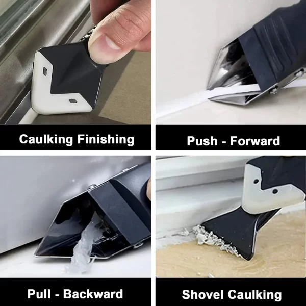 5 in1 Silicone Remover Sealant Smooth Scraper Caulk Finisher Grout Kit - Image 4