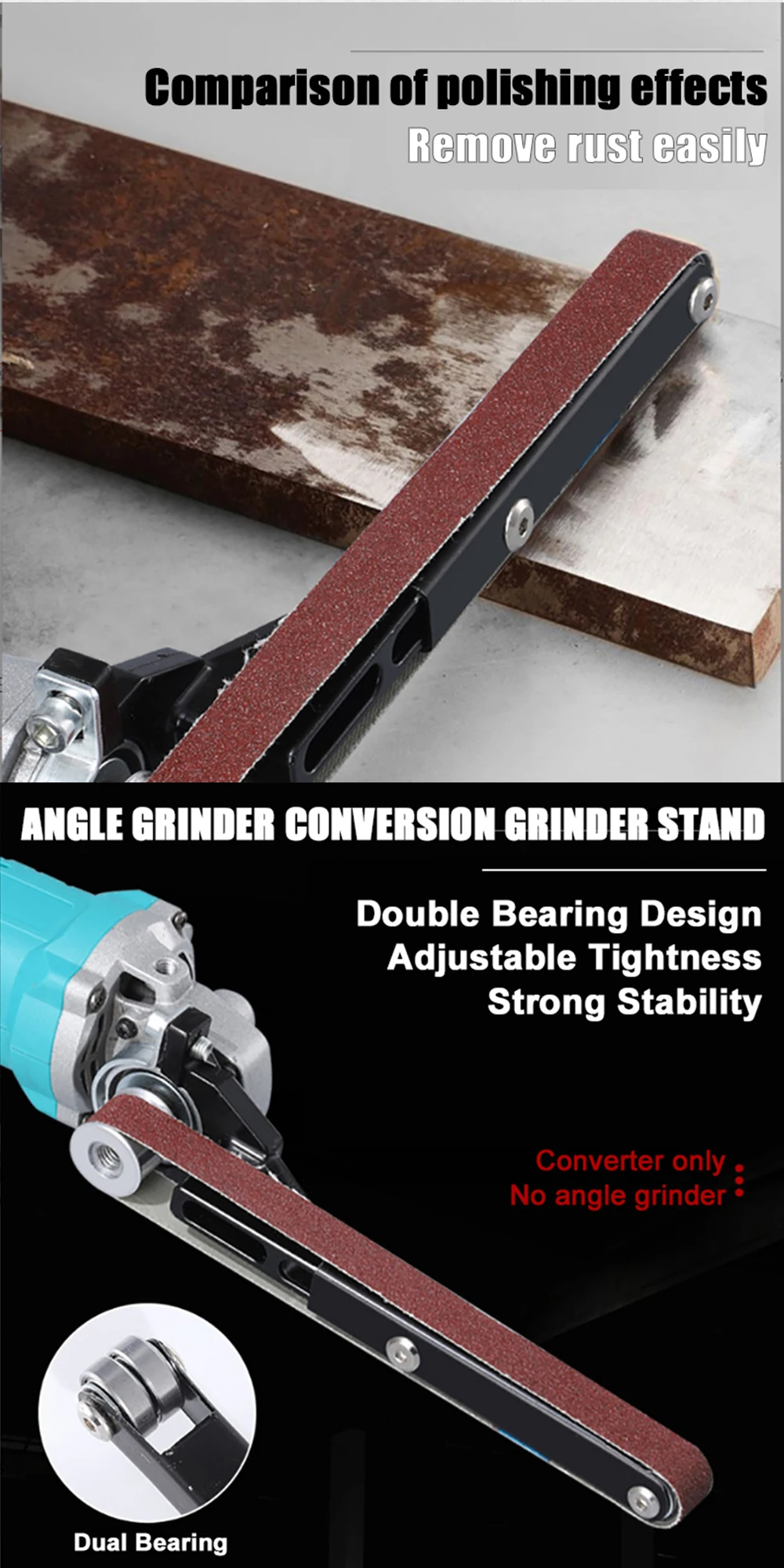 Grinder Mini Sander Multifunctional Cordless Polishing Machine, Home Angle Grinder Modification Belt Sander Accessories, Tools - Image 12