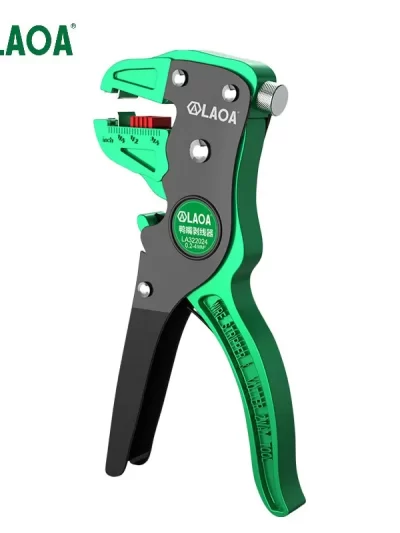 LAOA Automatic Wire Stripper Flatwire Cutter Stripping Plier 0.2 to 4mm Range Length Adjustment