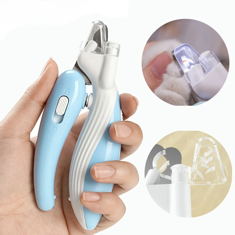 Professional Pet Nail Clippers with Led Light Pet Claw Grooming Scissors for Dogs Cats Small Animals Paw Nail Trimmer