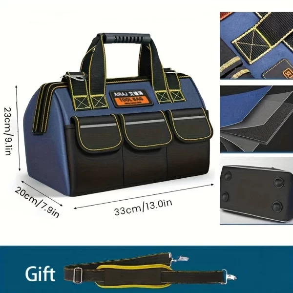 AIRAJ Multifunctional Tool Bags 1680D Oxford Cloth Electrician Bags Waterproof - Image 7