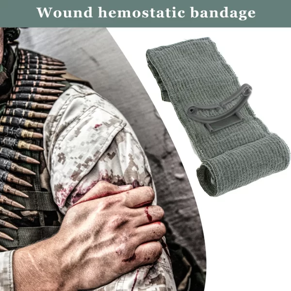 5/10PCS Israeli Bandage First Aid Trauma Hemostatic Bandage Kit Wound Traumatic Emergency Compression Bandages - Image 11