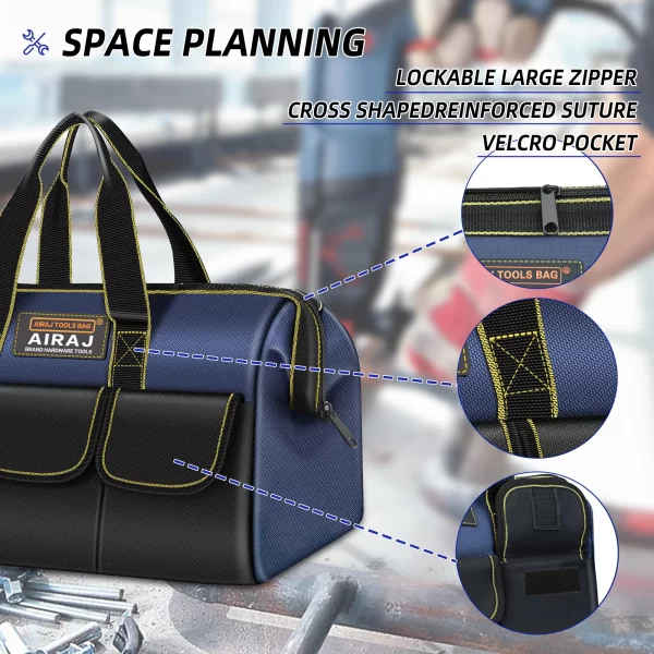 AIRAJ Multifunctional Tool Bags 1680D Oxford Cloth Electrician Bags Waterproof - Image 16