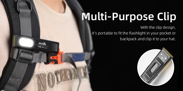 Warsun LED Keychain Flashlight USB-C Rechargeable 600Lm Portable Mini Torch Light Pocket Lantern - Image 11