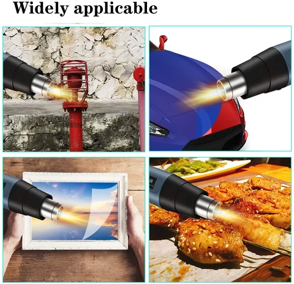 2000W Industrial Electric Hot Air Gun Digital Display Car Film Heat Gun Air Dryer for Soldering Thermal Blower Shrink Wrapping - Image 3