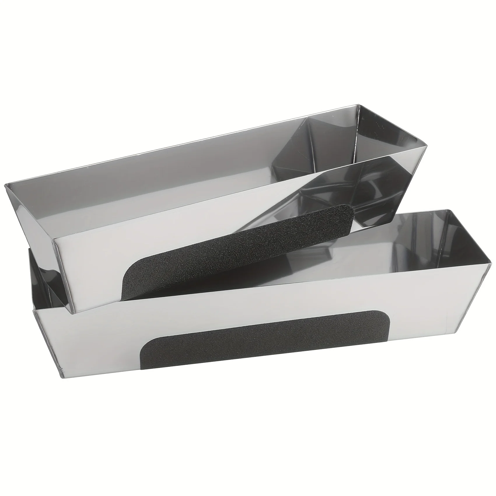 1 PCS 10''/12" /14'' Stainless Steal Drywall Taping Mud Pan with Non Slip Grip - Image 5