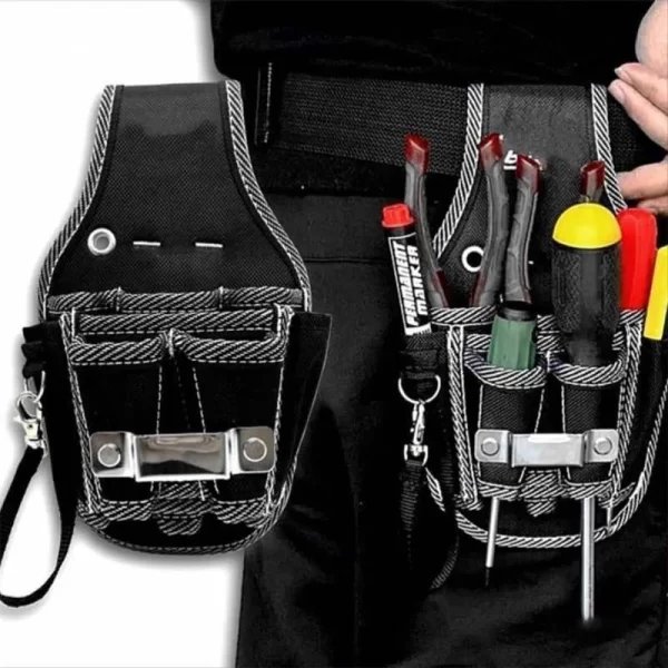 9 In 1 High Quality Tool Waist Pack Belt Utility Kit Holder Nylon Fabric - Image 3